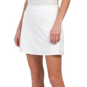 Tommy Bahama Women's White Skort Size XL Golf Pockets Quick Dry UPF 50 NWT